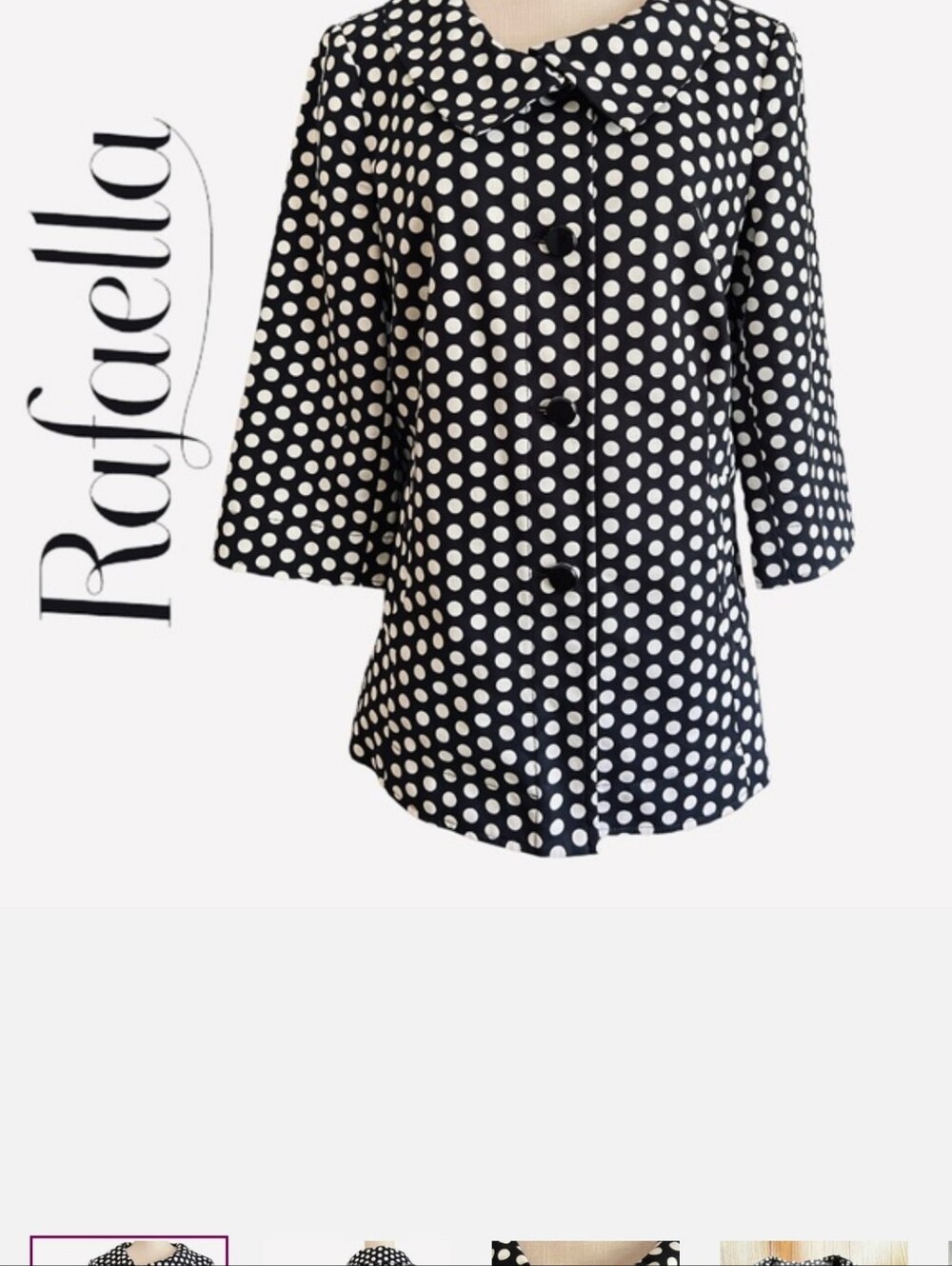 Rafaella Polka Dot Blazer SzL